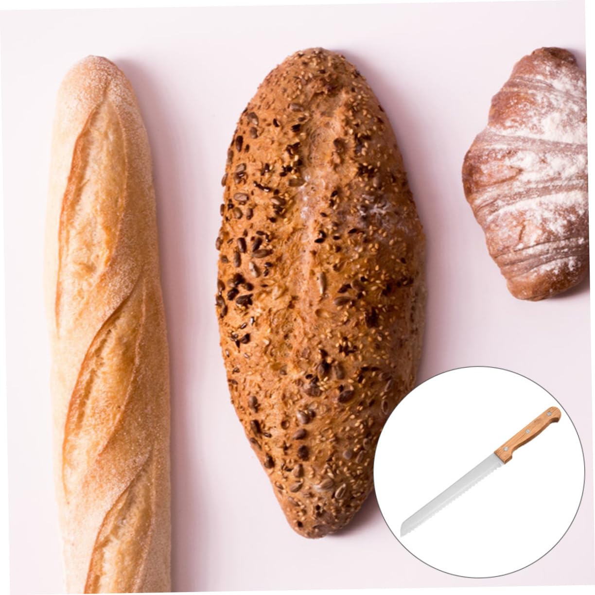 CIYODO Stainless Steel Bread Knife Cake Slicer Leveler Spatula Baking Tool Multifunctional Home Kitchen Knife