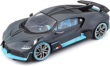 PEZYOX1:32 Scale Exclusive Alloy Metal Pull Back Die-cast Car Model with Sound Light Mini Auto Toy for Kids Metal Model Toy Car with Sound and Light? (Bugatti DIVO-Grey-1)