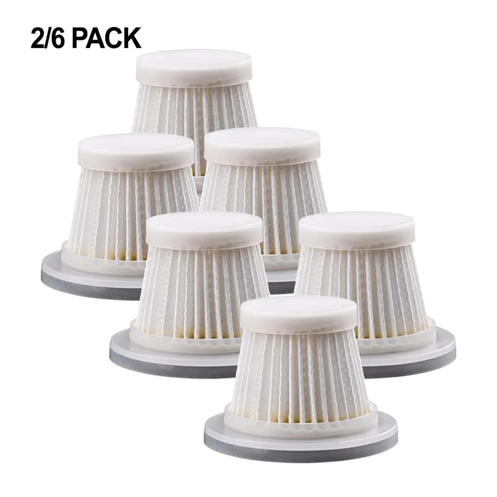 Paquete De 2/6 Filtros Lavables Reutilizables, Accesorios for Aspiradoras De Mano