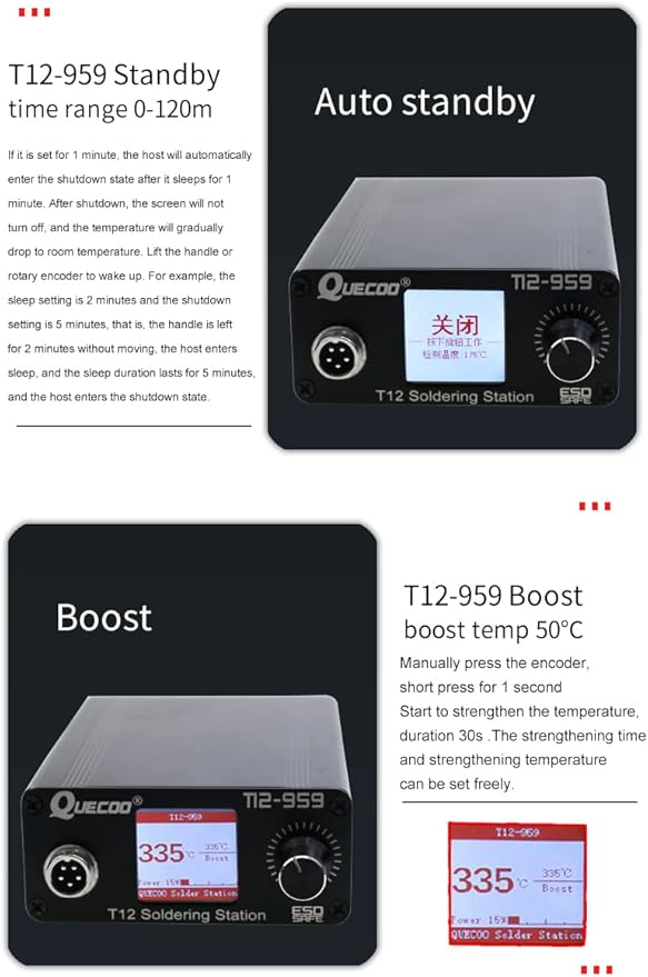 Estación de Soldadura LCD 75W 100-260V miniatura 8
