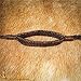 Lord of Battles Balearic Roman Greek Sling Handcrafted Braided Cords Throwing Slingshot for Historical Reenactments (Dark Brown Leather Sling)