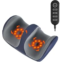 Shiatsu Foot Massager with Heat, Foot Massager Machine for Circulation and Pain Relief, Calf Massager with 3 Modes 3 Intensity Levels, Christmas Gifts for Mom Dad