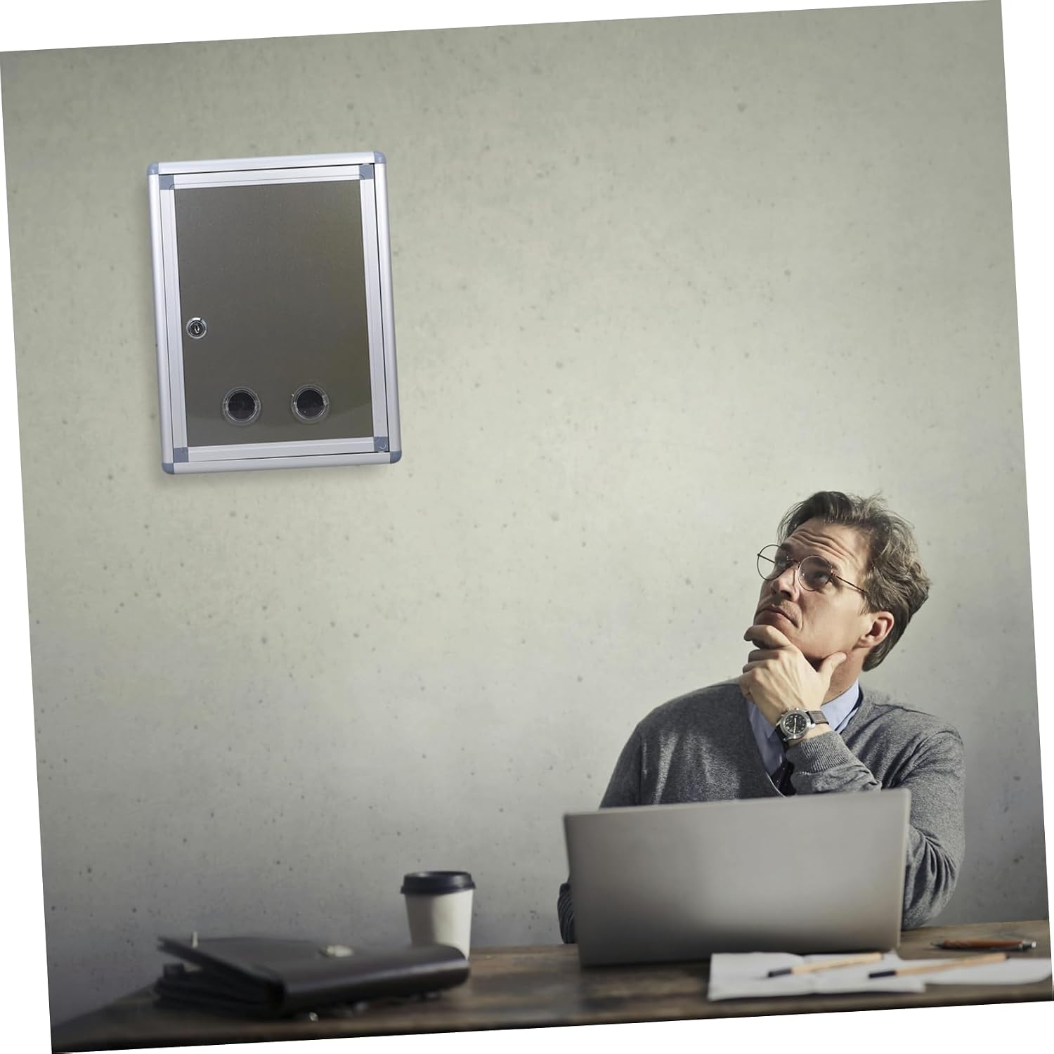 Veemoon Mailbox Wall Mount Suggestion Box Lock Capacity Box for Donations Ballots and Comments for Offices and Homes