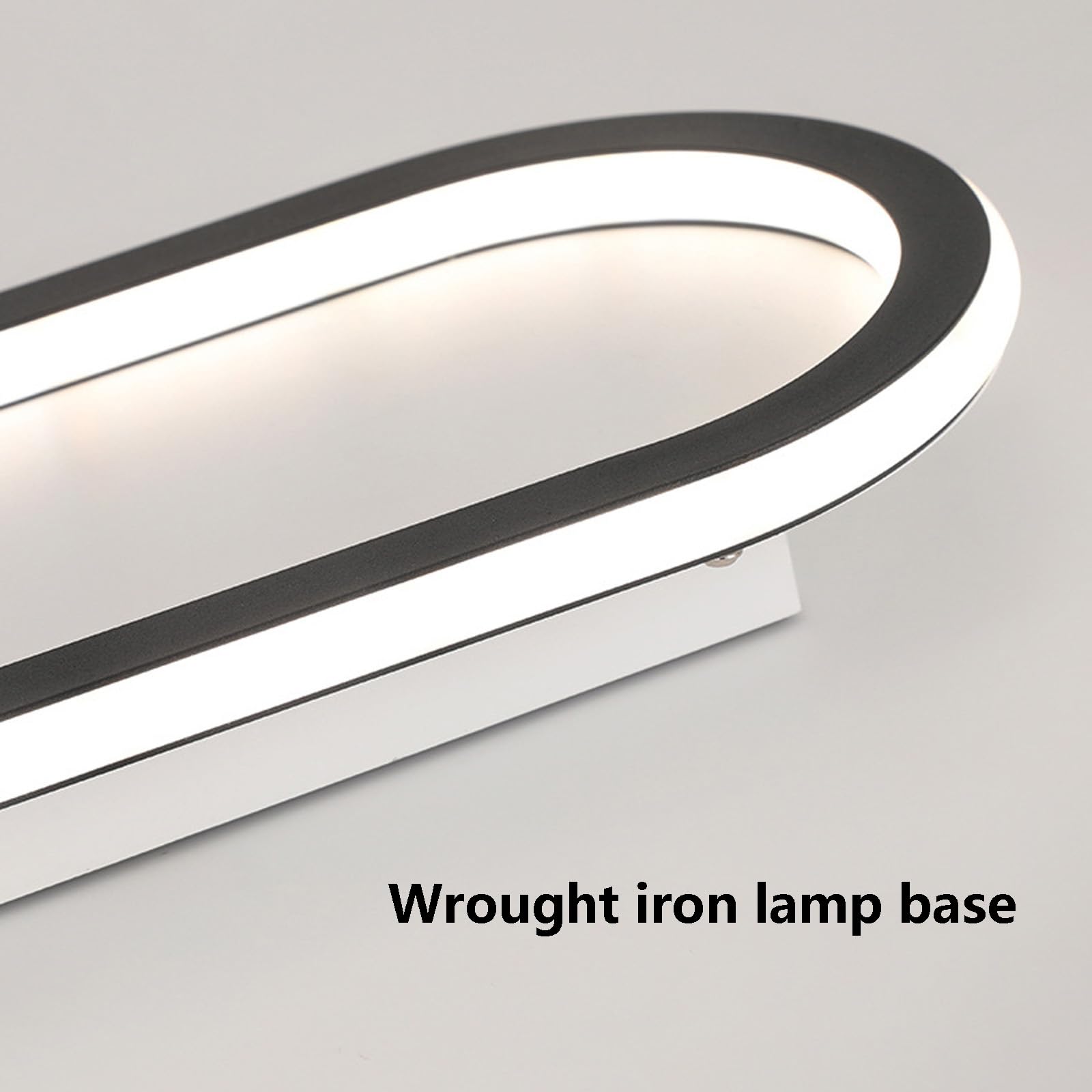 Plafon LED Techo Moderno Ovalada Decorativo Lámpara de Techo Planas Ultradelgadas Lámpara Techo Delgada Diseño Flush Mount para Dormitorio Cocina Balcón (Oro-Luz Neutra,80cm)