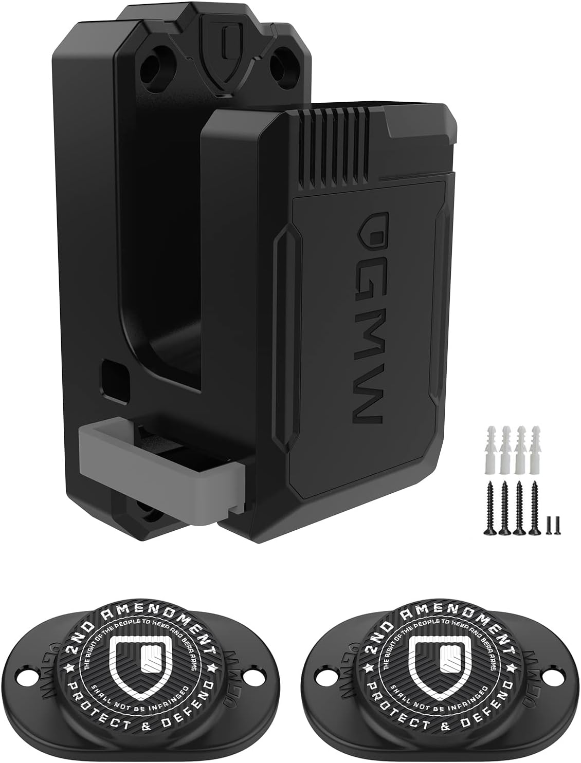 GMW 2 Pack Gun Magnet x Ar15 Gun Rack with Magazine Slot