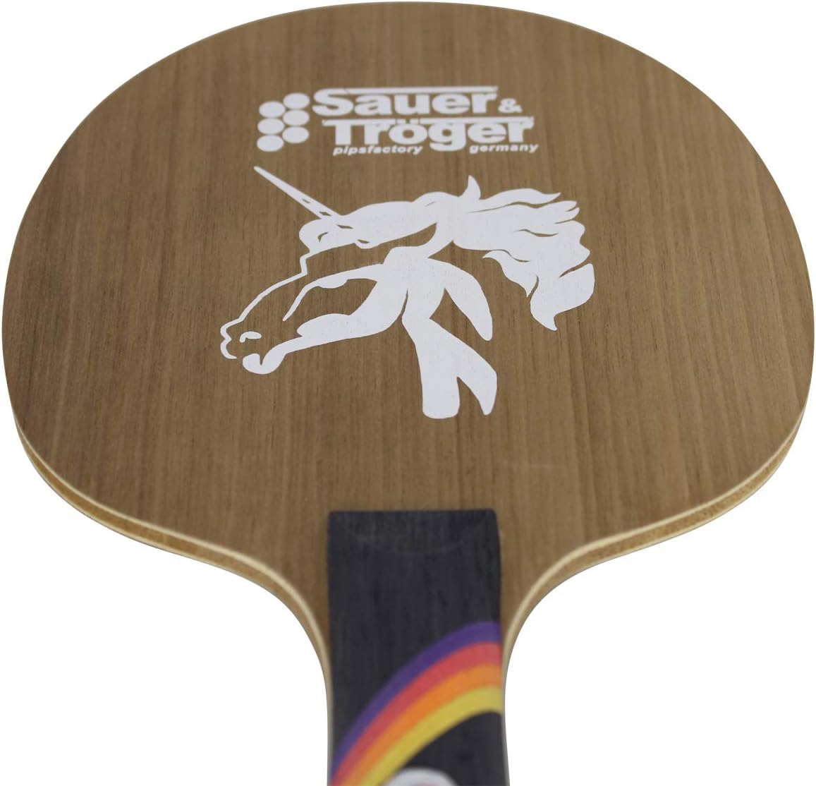 Sauer & Tröger Bois de ping-Pong Allround pour Joueurs à Picots | Unicorn | Droit, concave
