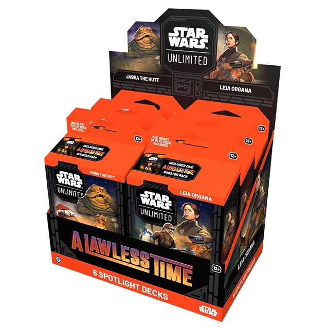 Asmodee Star Wars: Unlimited TCG A Lawless Time Spotlight Deck Display