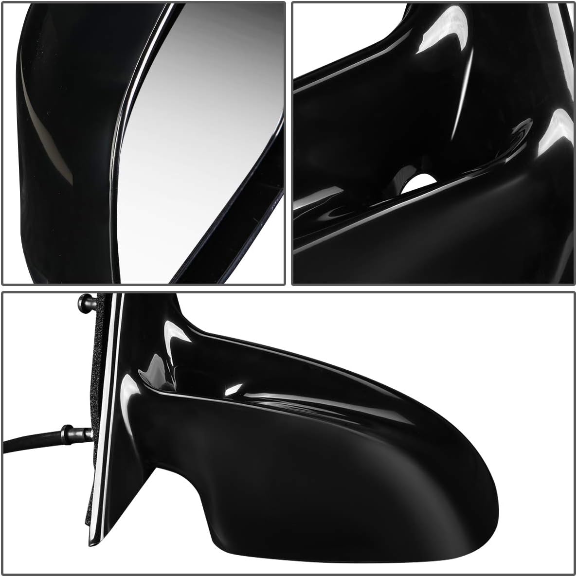 DNA Motoring OEM-MR-GM1321240 Factory Style Manual Right Side View Door Mirror