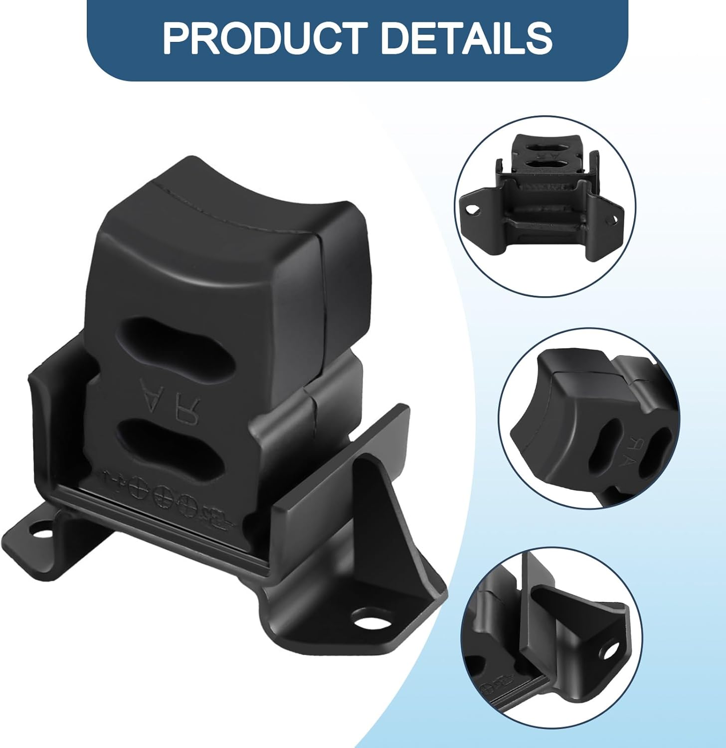 Left + Right 1 Pair Rear Axle Bump Stop Cushion for Lexus GX470 2003-2009 2004 2005 2006 2007 2008 (48036-60011)