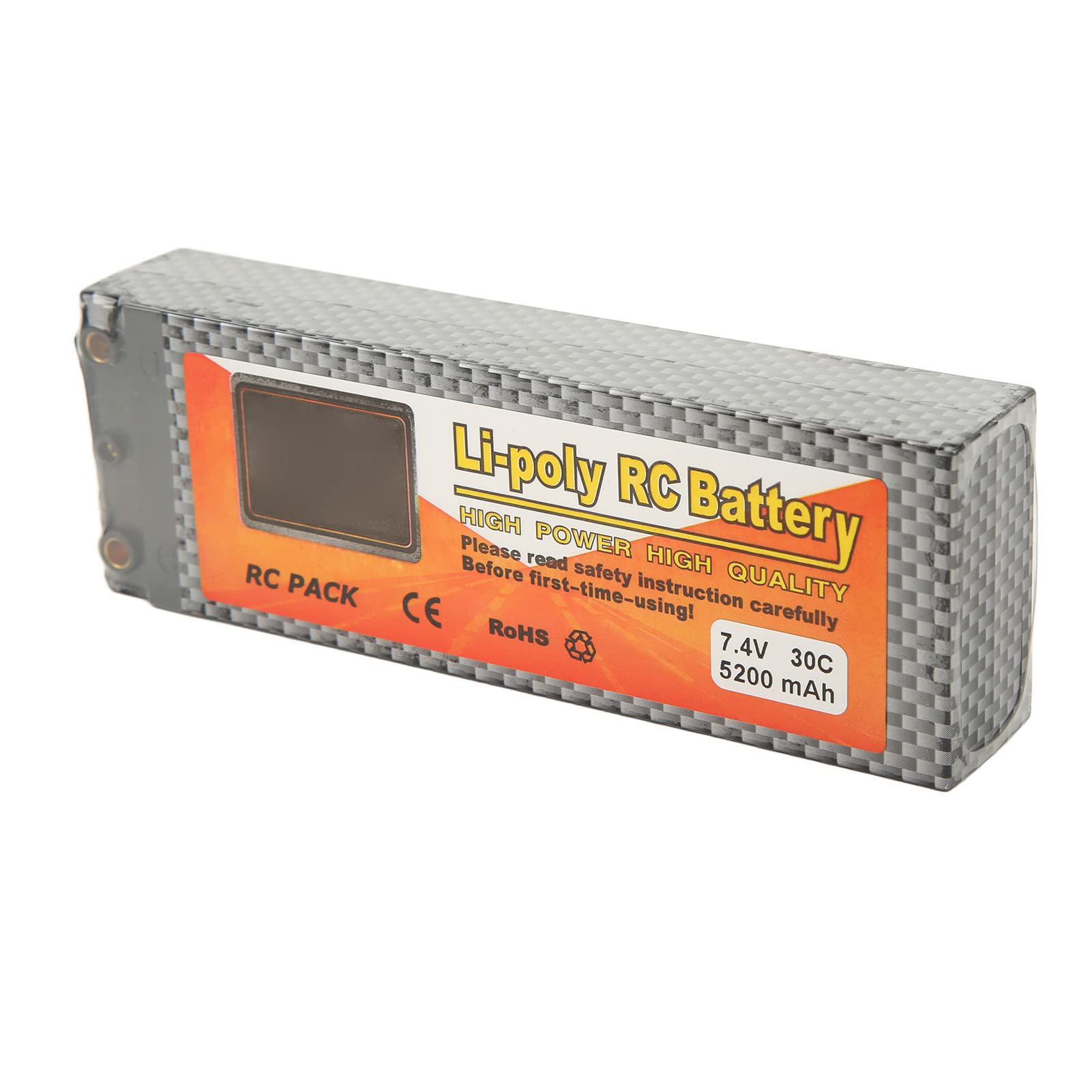 5200mAh Lipo Batteria 30C Velocità di Scarica 7.4V 2S Spina a Forma di T RC Alimentazione a Batteria per Modello di Auto in Elicottero RC