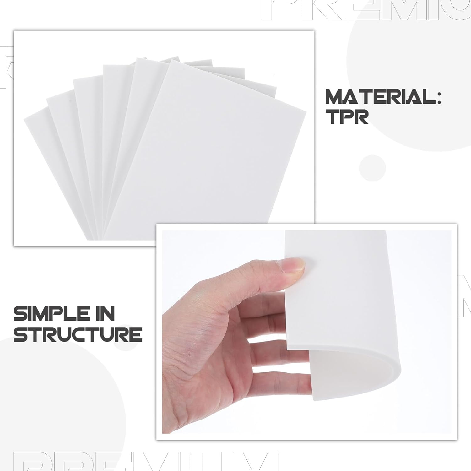 EXCEART 10pcs Rubber Carving Blocks for Stamping Soft Material Hand Carved Rubber Bricks for Printmaking and Craft Projects