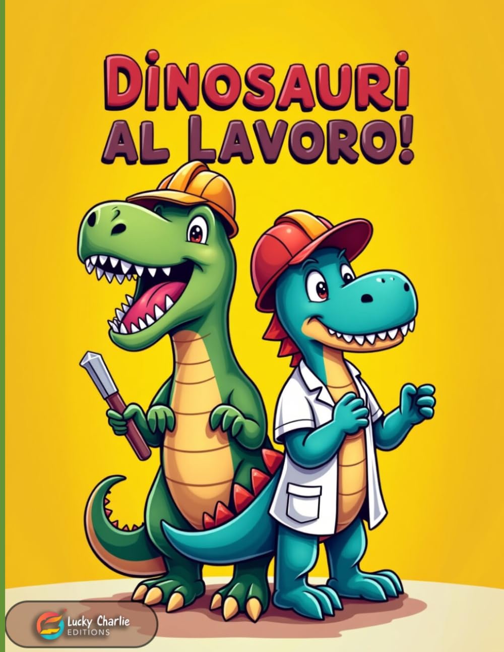 Dinosauri al Lavoro!: Libro da Colorare per Bambini