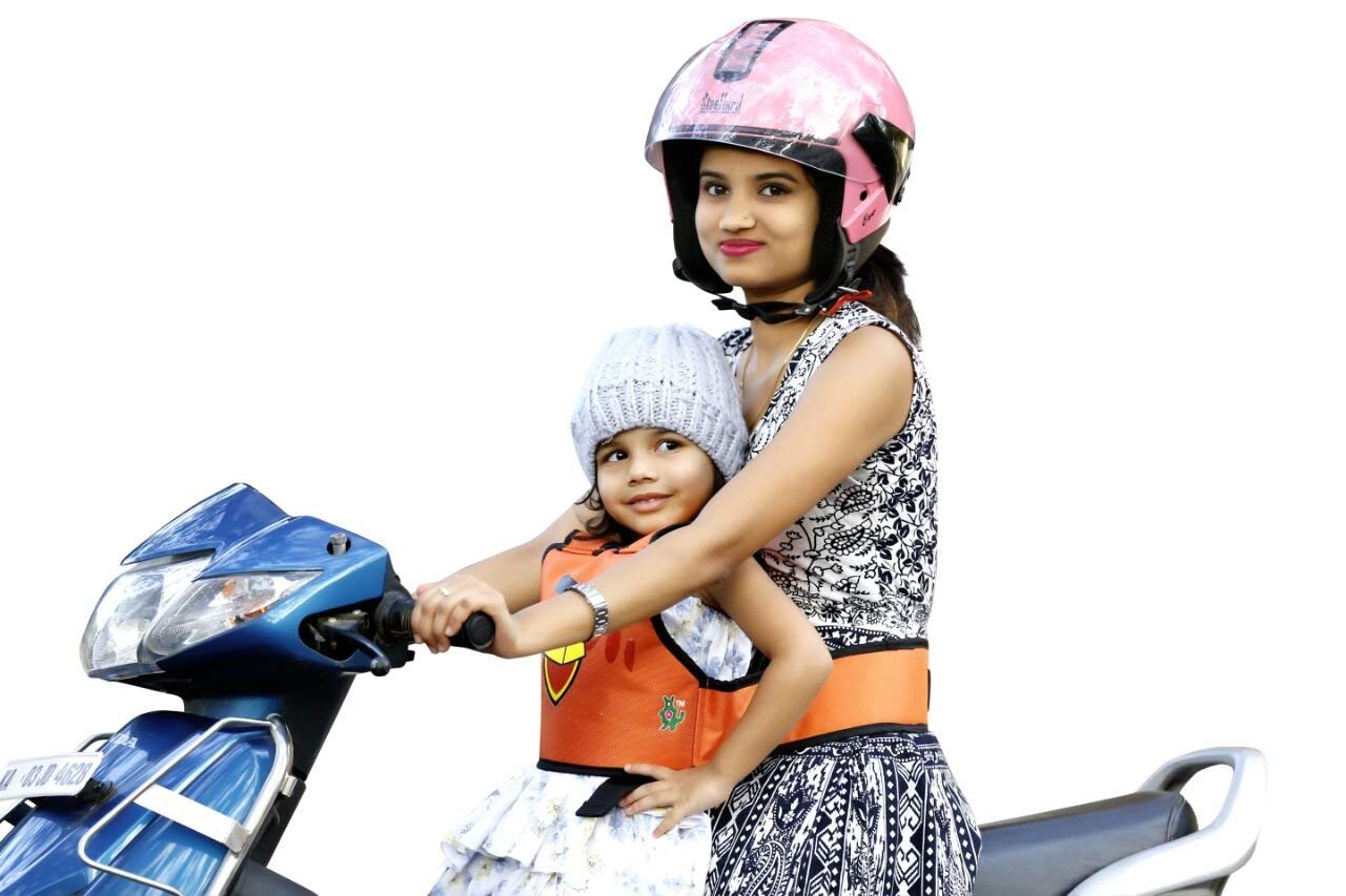 Kidsafebelt - Two Wheeler Child Belt (014 Orange Angry Bird)