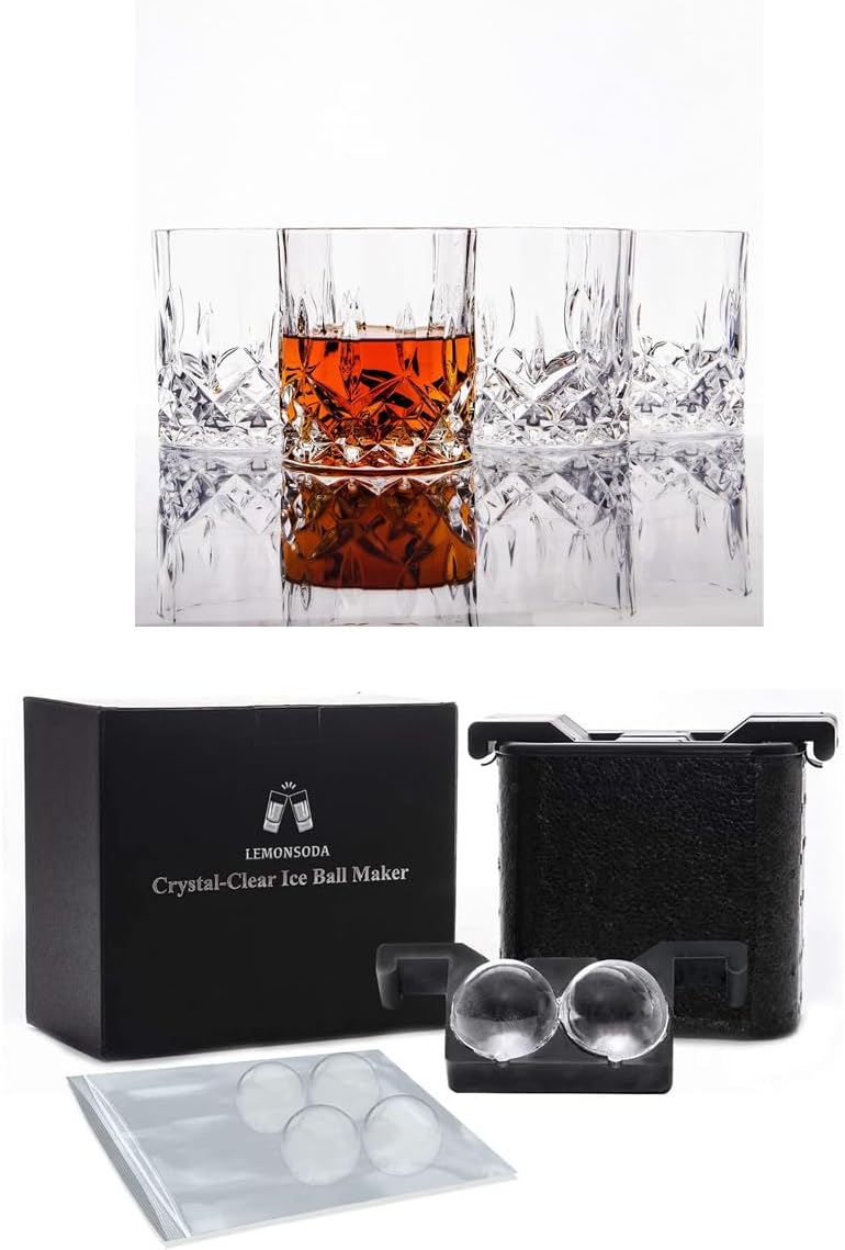 Ice Cube Maker and Whiskey Glasses