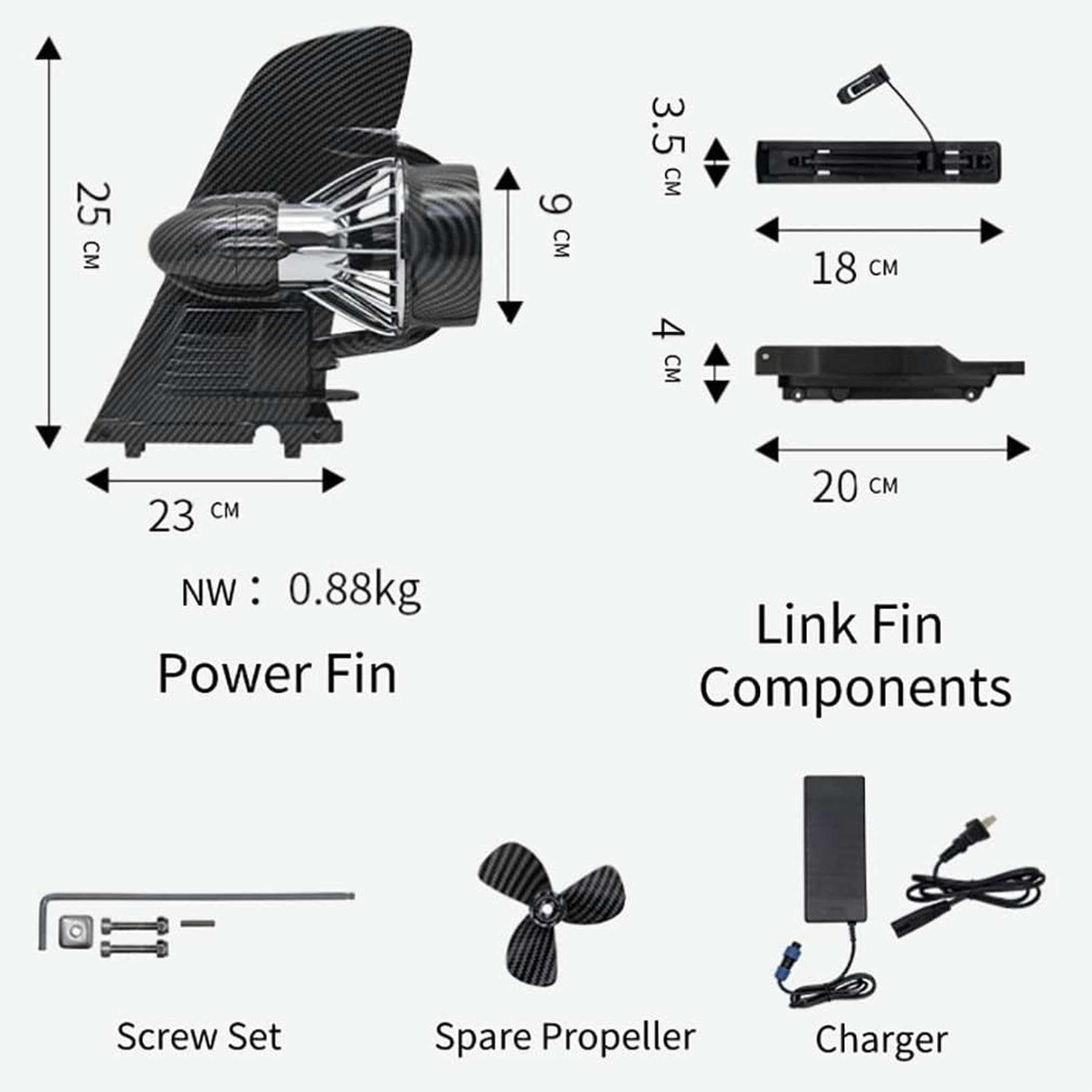 Amazon.co.jp: 24V電動サーフィンフィン、水中サーフボード