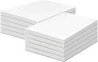 Vista 13 de Bloc de notas, blanco, 50 hojas por almohadilla, 10 almohadillas (4 x 6)