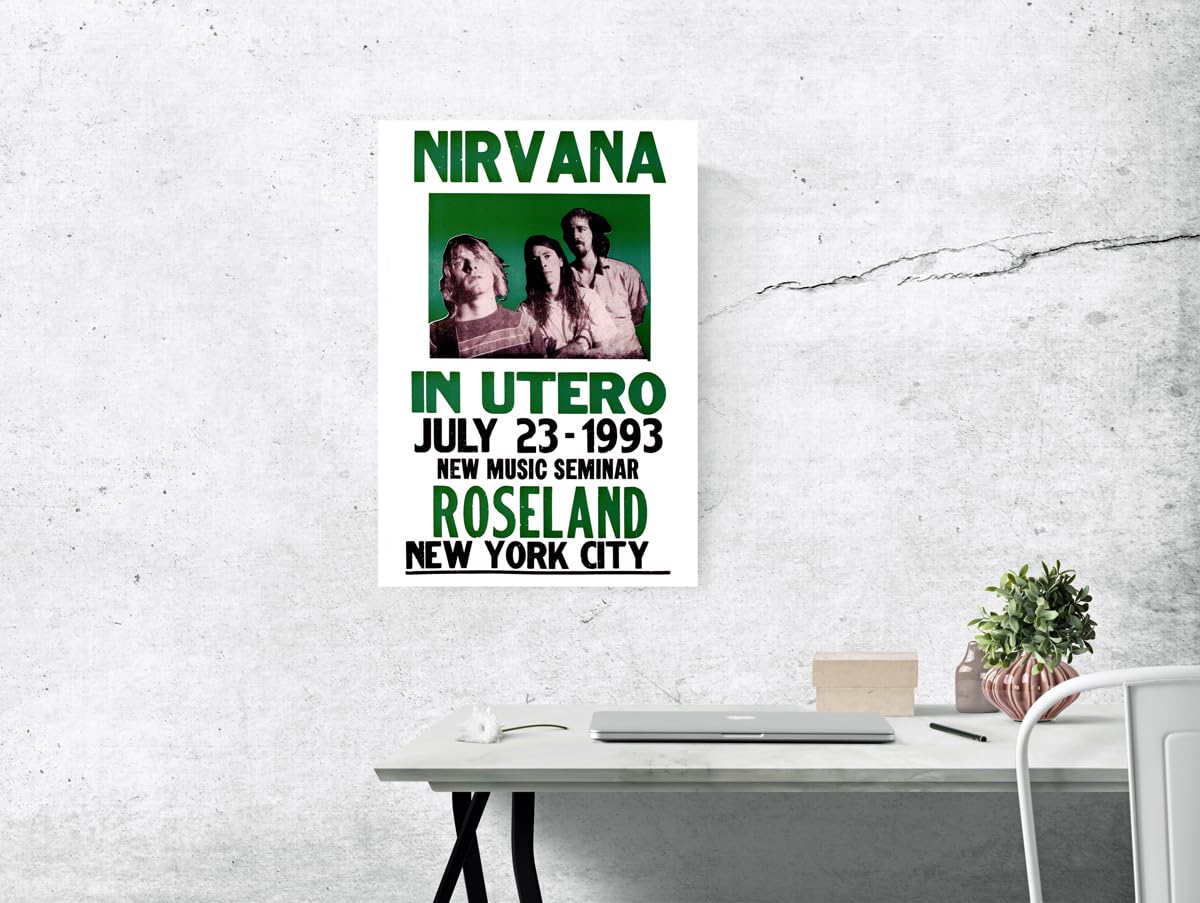 Amazon.com: Nirvana Concert Poster, New York City, Kurt Cobain