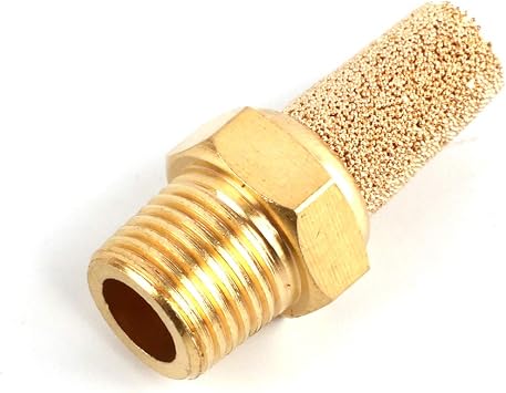 SNS PST-N01 Male Thread 1/8 NPT Brass Pneumatic Exhaust Muffler Silencer 10 PCS Per Pack