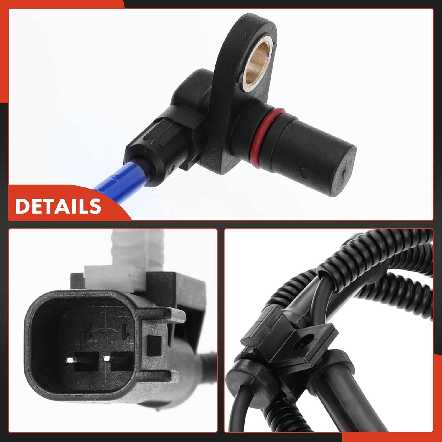 A-Premium Front Left/Right ABS Wheel Speed Sensor Fits for Ford - F-250/F-350/F-450/F-550 Super Duty 2013-2016, With Monobeam Suspension - Front Driver or Passenger Side