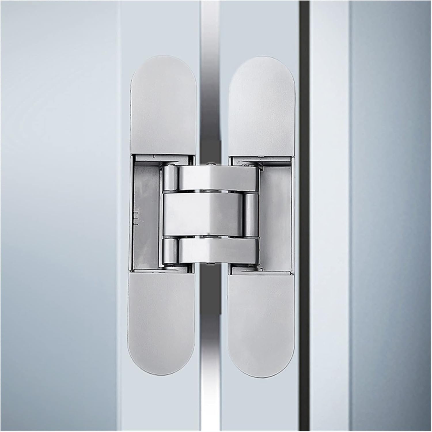 Hinges Hidden Folding Self Closing Hinge Three-Dimensional Adjustable Invisible Wooden Door 180° Opening Concealed Gate Fittings Hinge (Color : Gold)