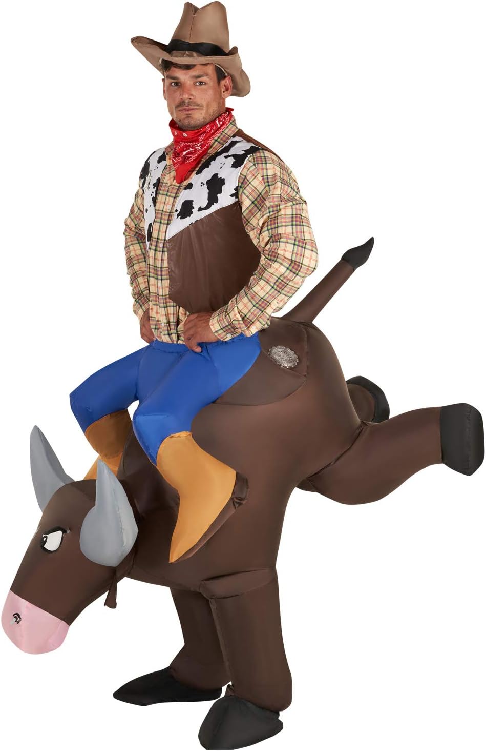 Morph Inflatable Bull Costume Adult, Bull Costume for Adults, Inflatable Rider Costumes, Blow Up Costumes for Adults - Image 7