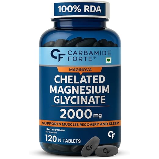 Carbamide Forte Magnesium Glycinate 2000mg 120 Veg Tablets