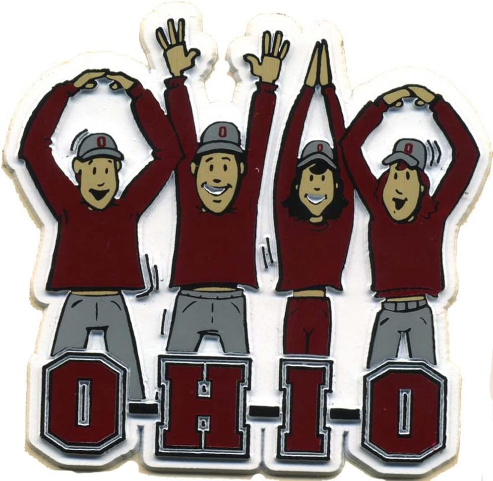 Victory Postcards NCAA Ohio State Buckeyes O-H-I-O Letters Magnet [Red] - Rubber Fridge Magnet, Sports & Outdoors : Sports & Outdoors