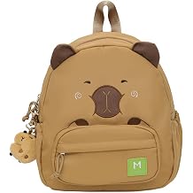 Capybara Backpack Nylon Capibara Bag Kawaii Capivara Backpack Cute Kapibara Bag Capy Bara Cappy Barra Daypack Brown,Medium