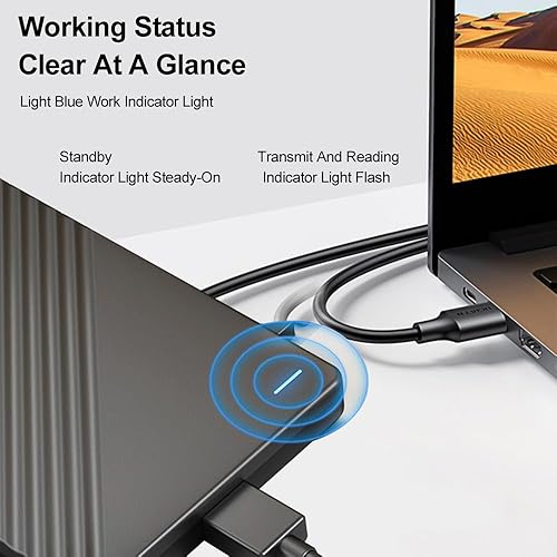 Miniatura 4 de Docooler Disco duro externo, disco duro portátil USB 3.0 de estado sólido con 5 Gbps, 80G160G500G1T2T, disco duro externo portátil de 2.5 pulgadas