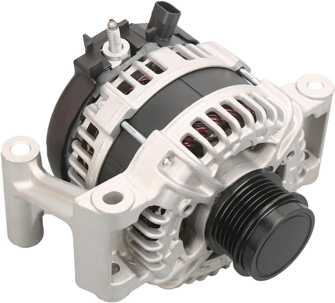 13535009 Alternator Compatible with Chevrolet Equinox 2018-2024 1.5L for GMC Terrain 2018-2024 1.5L 12V 130A 5-Groove Clockwise Rotation Replace 13513070