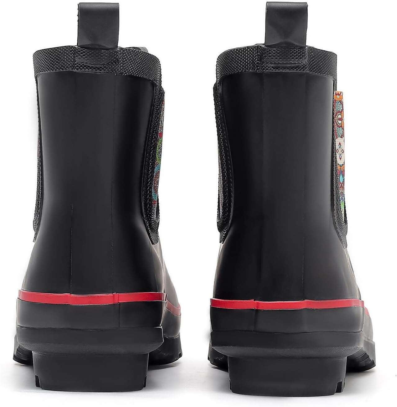 SWIFTFROG Rain Boots for Women - Waterproof Ankle Garden Shoes Anti-Slipping Floral Printed Rainboots for Ladies Stylish Light Ankle Rain Shoes, Women's Rain Footwear