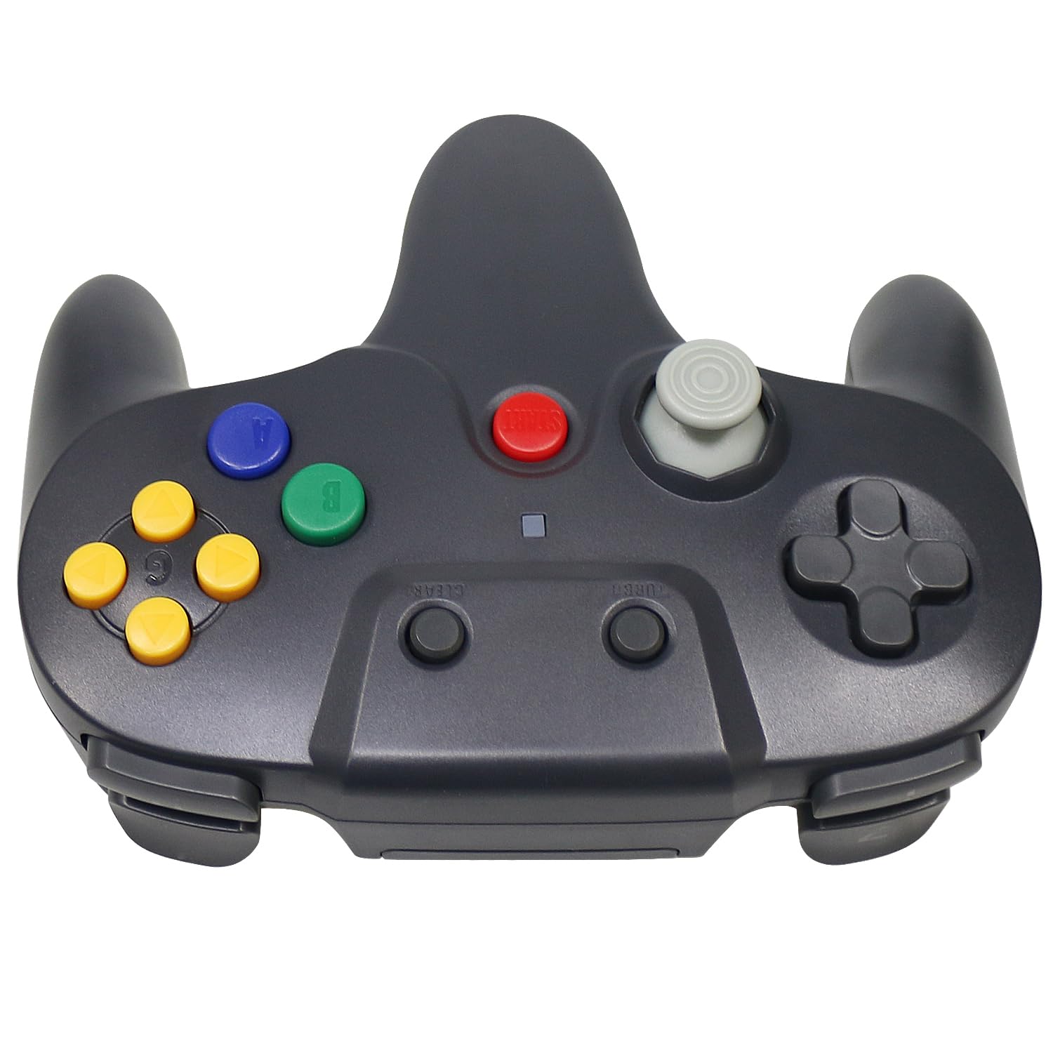 TOOPONE N64 Controller 2 Pack Wireless N64 Console Controller 2.4G Wireless Vibratory Feedback Gamepad Joystick for Controller N64 Controller