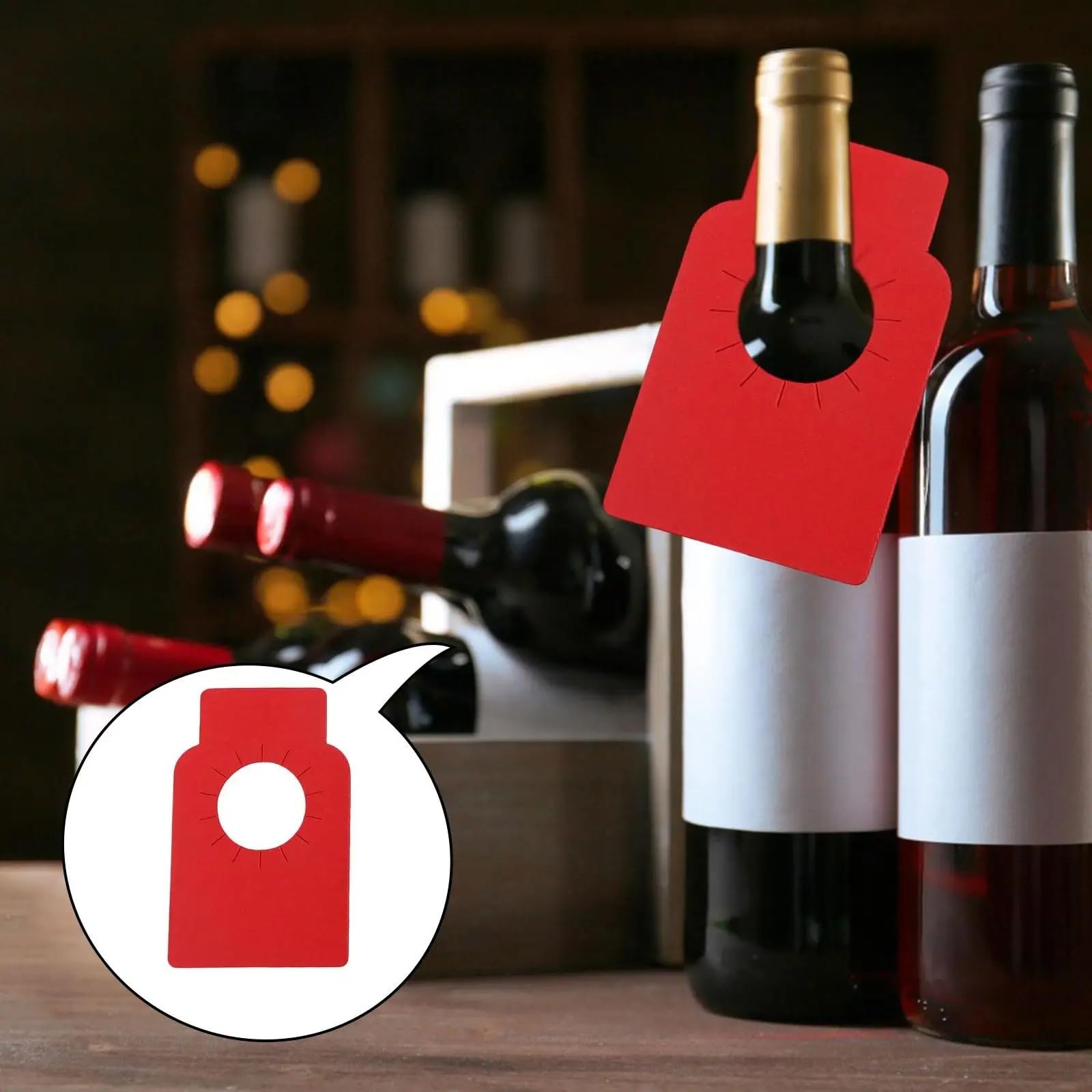 Lot de 100 étiquettes élégantes pour bouteilles de vin