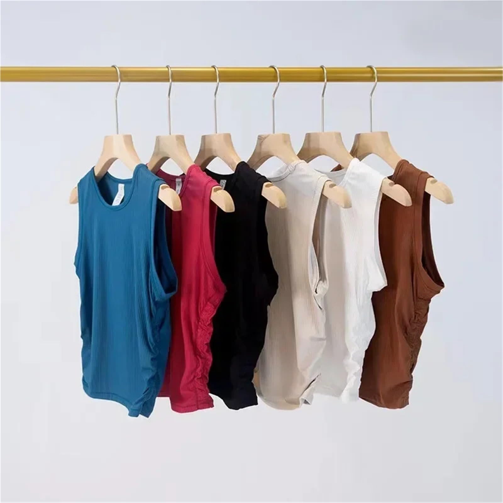Gilet Senza Maniche da Yoga, da Corsa, ad Asciugatura Rapida, Elasticizzato e Aderente, Top Dimagrante in Vita Casual per Sport Casual