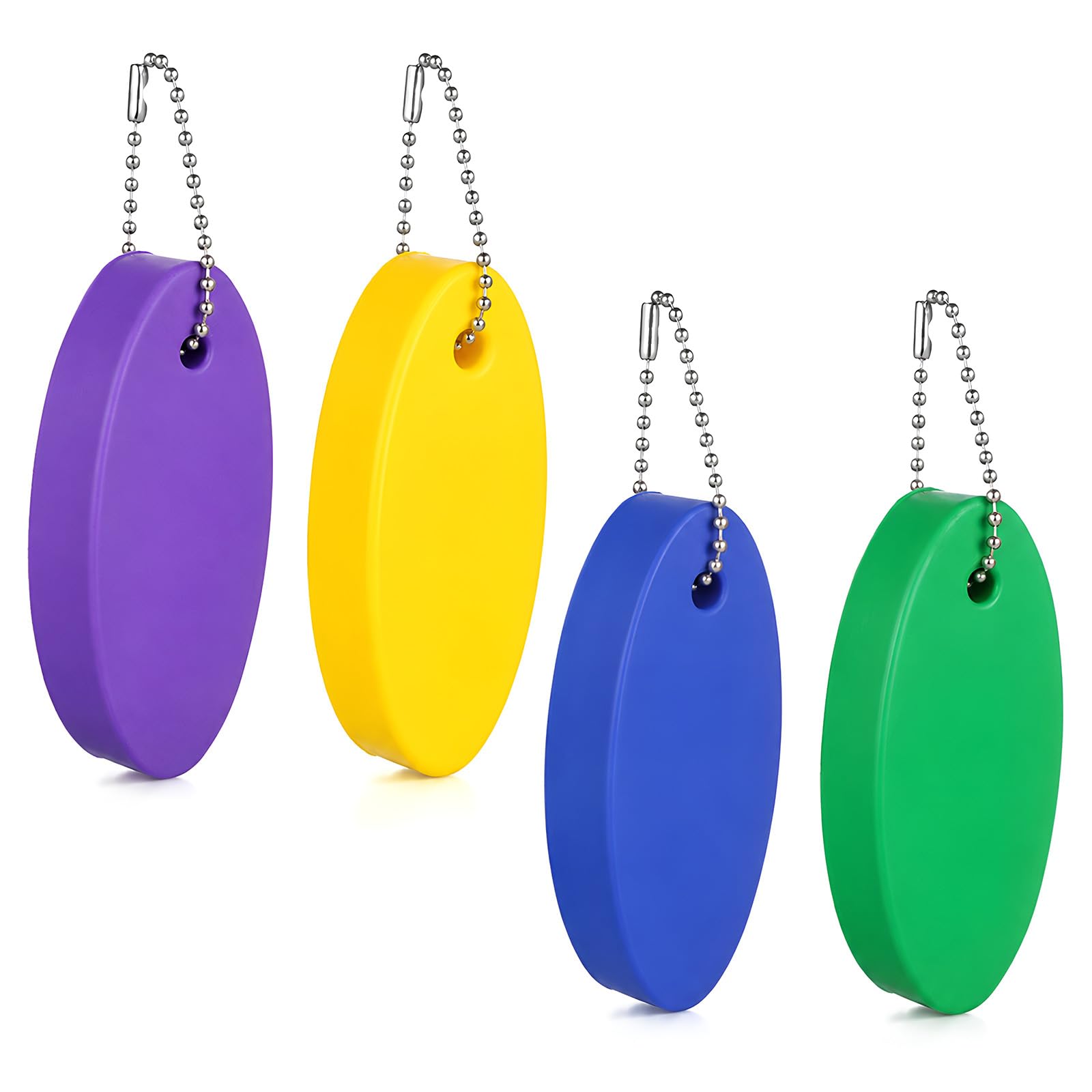 Floating Keychain for Boat Keys, 4 Pack Waterproof Key Rings Pendant