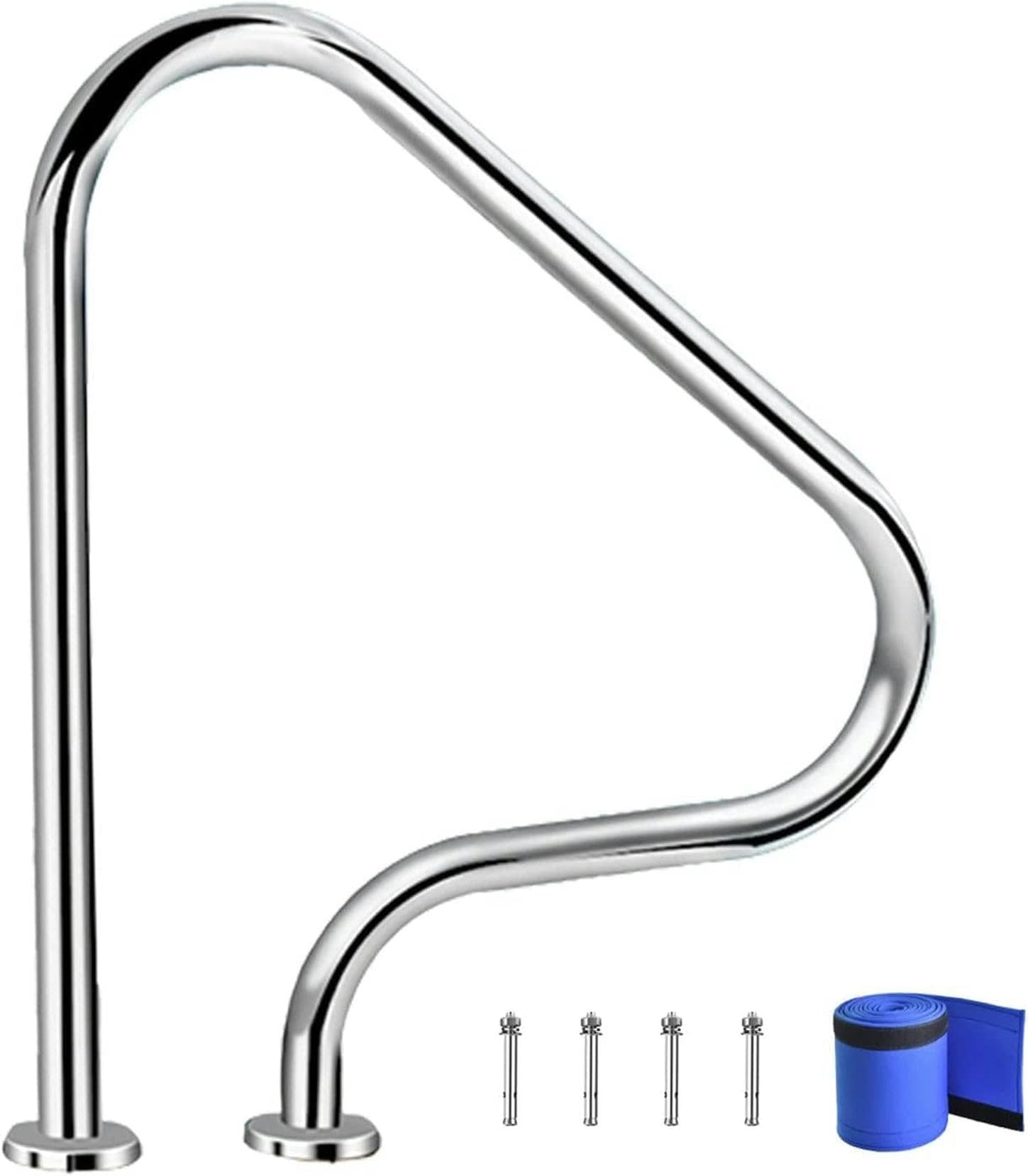 Pasamanos avec rail ergonomique de sécurité pour un montage mural stable et sans effort