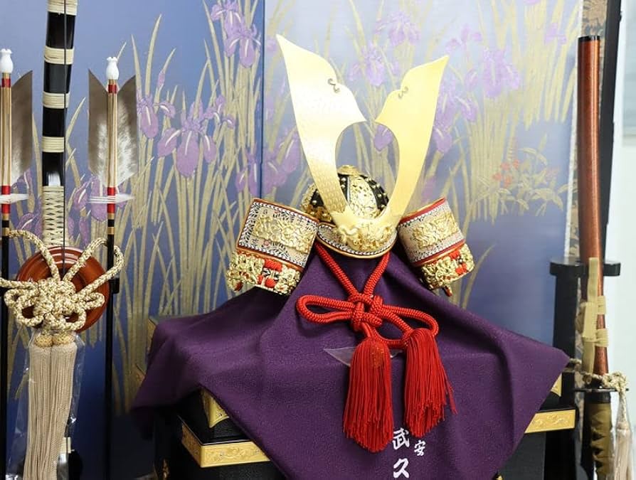 Amazon | 五月人形 兜 平飾り 15号 幅83cm ym1153/yb1064yd1034yy1034