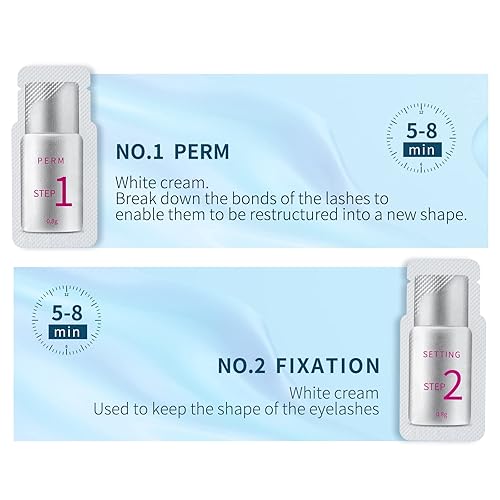 Miniatura 3 de Kit de Permanente Fast Perm Lash Lift Kit de Permanente de Pestañas Loción de Permanente y Fijadora (Cantidad 2×5 Paquetes)