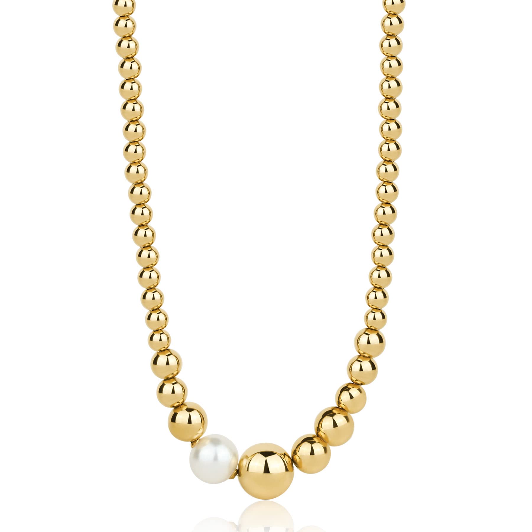 Brosway Collana Donna, Collana in Acciaio e Perle | Collezione Perfect - BPC02