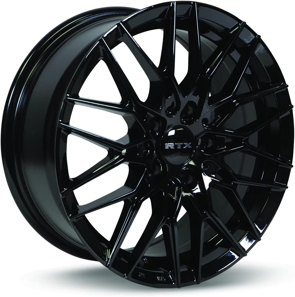 RTX V20 Custom Wheel - 17x7.5, 42 Offset, 5x114.3 Bolt Pattern, 73.1mm Hub - Gloss Black Rim