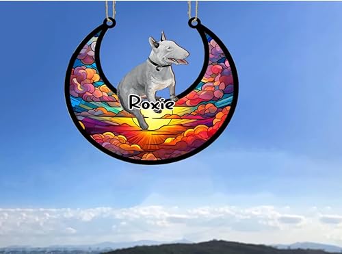 Vista 35 de LOVELYPOD Adorno de Navidad personalizado de perro pastor alemán, atrapasoles conmemorativo, adorno de Navidad de pastor alemán con nombre, pérdida