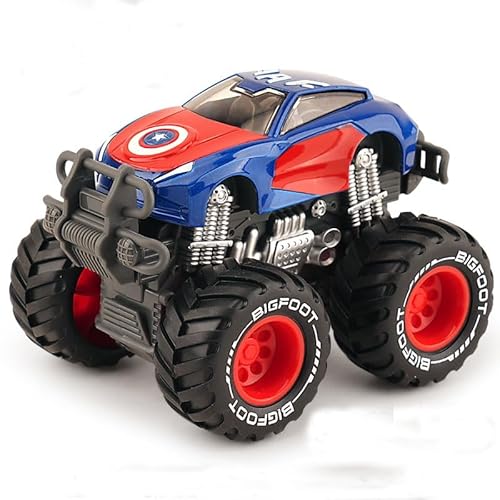 S 2 3 Curz Mater Black Storm Jackson Danny Swervez Giant Wheels Cars Diecast Vehicles Toys Set Children Car Toy Friction Powered Truck Toy (red Rubber)