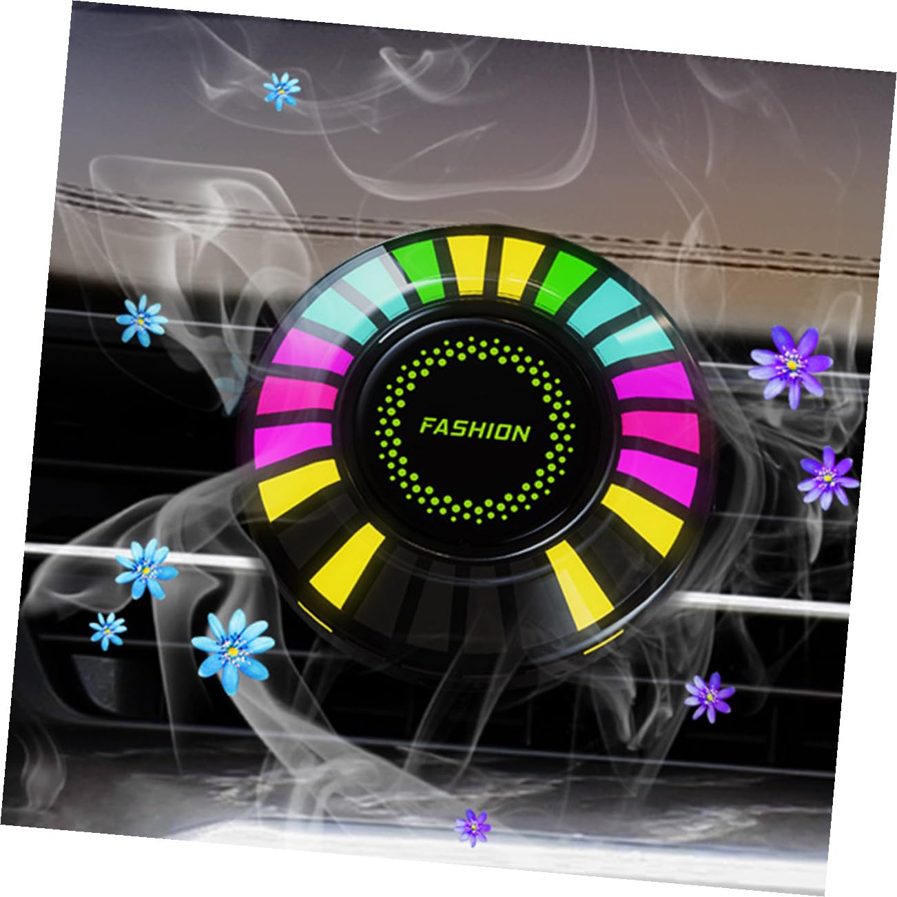 Alipis 4 Pezzi Diffusore Fragranza per Auto con Luce Atmosferica LED Rgb Clip per Modi Illuminazione Accessorio Pratico per Auto e per Amici e Famiglia