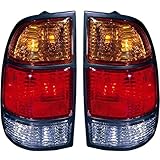 2000-2004 Toyota Tundra Pickup Truck Standard Bed (without double cab or step-side bed) Taillight Taillamp Rear Brake Tail Light Lamp Pair Set Right Passenger AND Left Driver Side (2000 00 2001 01 2002 02 2003 03 2004 04)