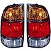 2000-2004 Toyota Tundra Pickup Truck Standard Bed (without double cab or step-side bed) Taillight Taillamp Rear Brake Tail Light Lamp Pair Set Right Passenger AND Left Driver Side (2000 00 2001 01 2002 02 2003 03 2004 04)