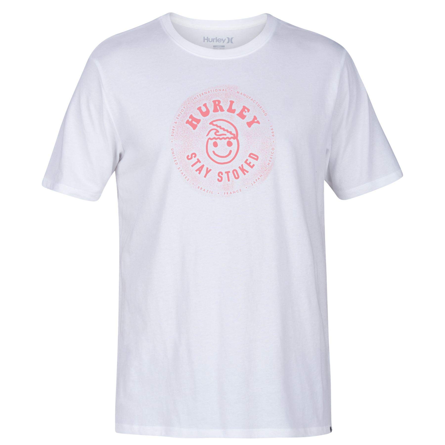 HurleyMen's T-Shirt ~ Stay Stoked White