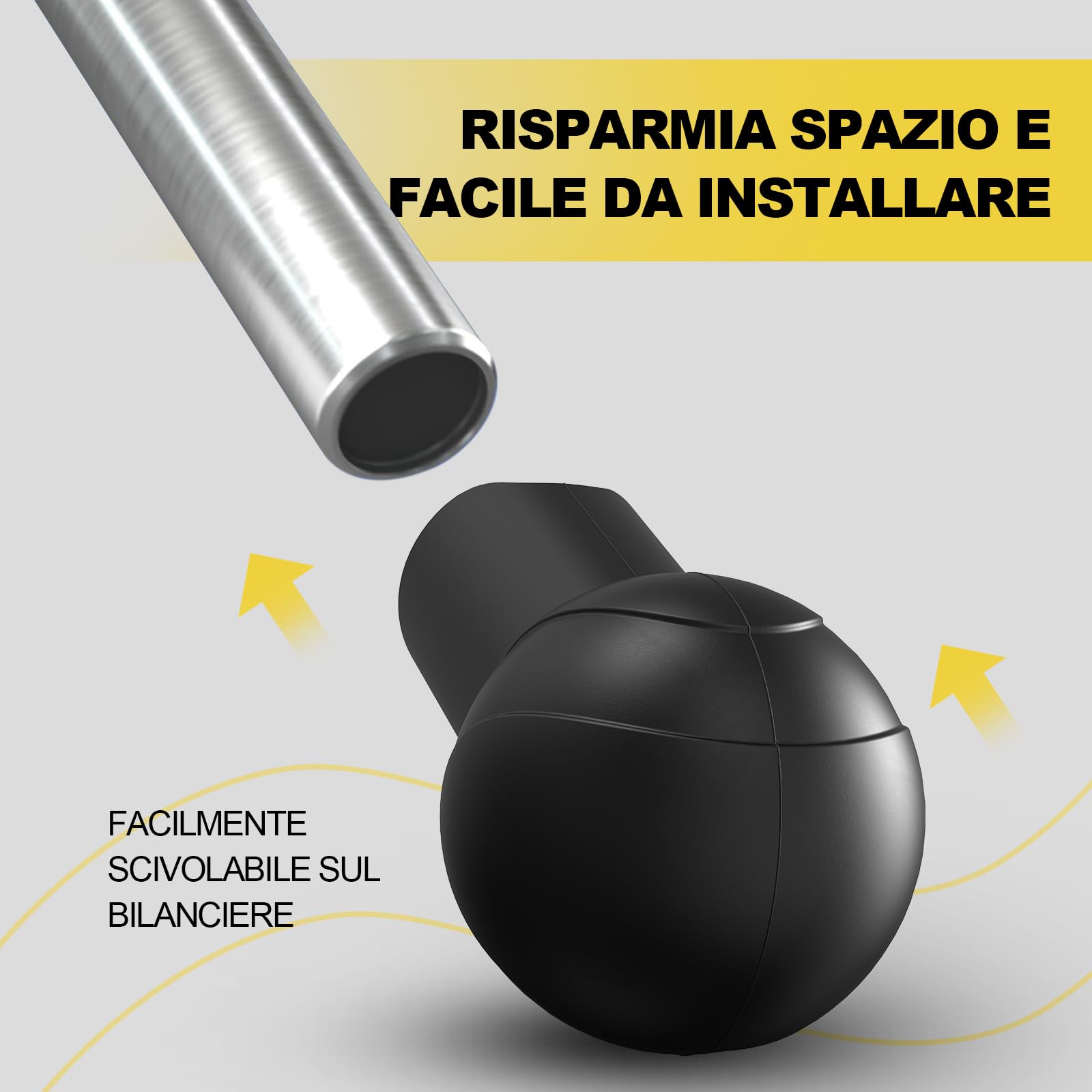 POWER GUIDANCE Mina Landmine Attachment for Barbell – Attachment for Landmine per bar Olympic da 2 pollici, per allenamento a casa, palestra, con piattaforma di fissaggio a barra a T