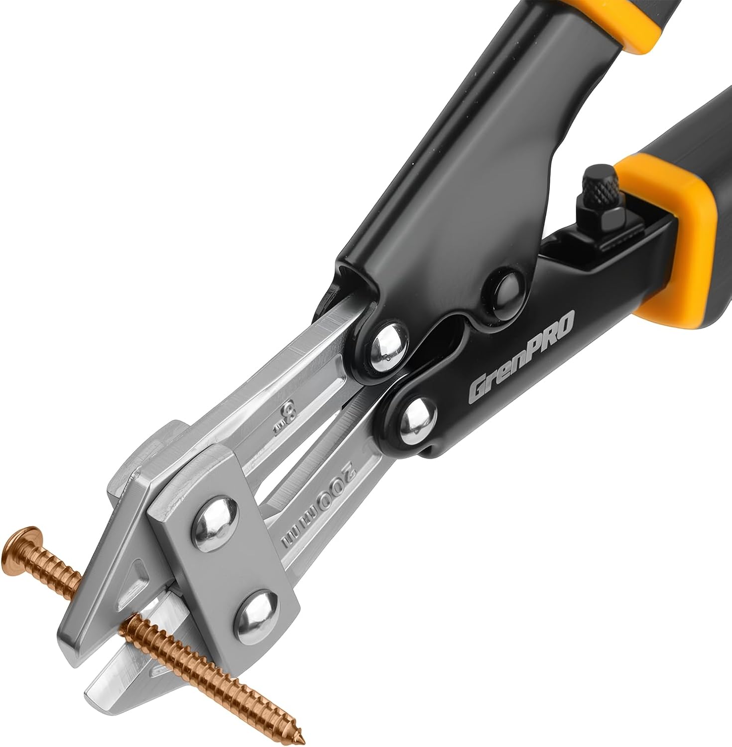 GRENPRO Wire Cutters Heavy Duty 8 Inch, Mini Bolt Cutter & Small Wire Cable Cutters, Wire Clippers for Crafting, Wire Cutter Pliers with Soft Anti-Slip Handle