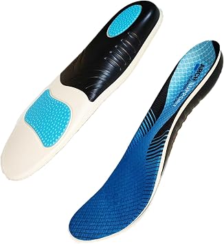 Plantar Fasciitis Insoles for Men & Women - Orthotic Shoe Inserts for Arch Support, Heel Pain Relief & Comfort