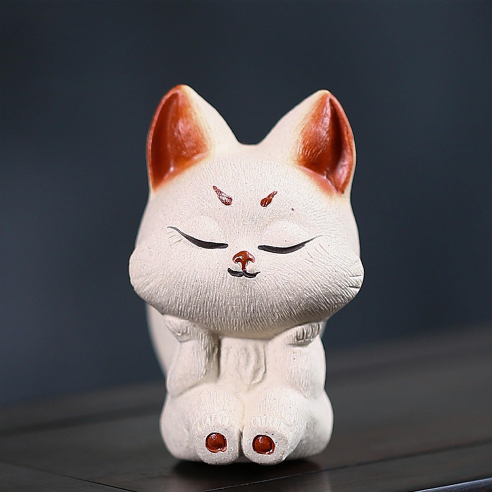 Amazon.co.jp: OBOROZUKI インテリア 置物 オブジェ 茶寵 動物 茶道